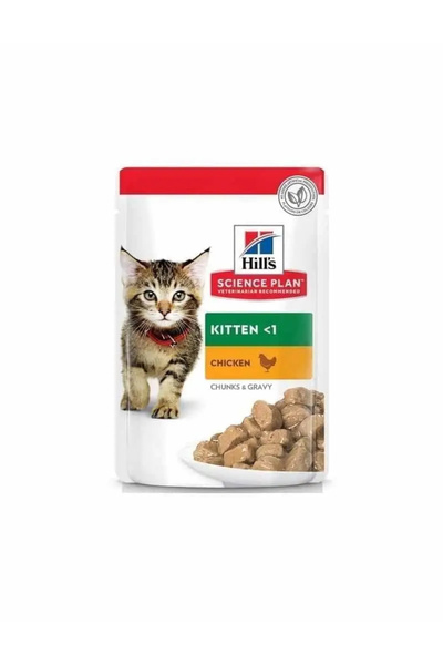 HİLLSA طعام رطب للقطط الصغيرة بالدجاج 85 جرام