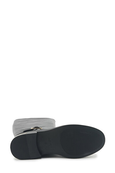 Nine West Μαύρες γυναικείες φλατ μπότες NUCIA 5PR