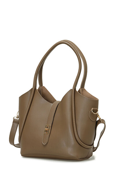 Butigo Γυναικεία τσάντα ώμου CLT PRM KLTLI OMZ 5PR Mink