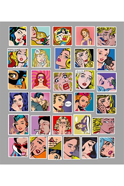 Hediyeni Al مجموعة ملصقات ريترو جيرل السلسلة 2 |   جدول أعمال الكمبيوتر المحم...