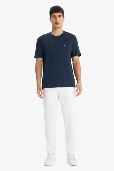 DeFacto Crew Neck Pique Short Sleeve T-Shirt F9897Ax25Sm