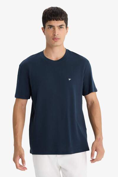 DeFacto Crew Neck Pique Short Sleeve T-Shirt F9897Ax25Sm