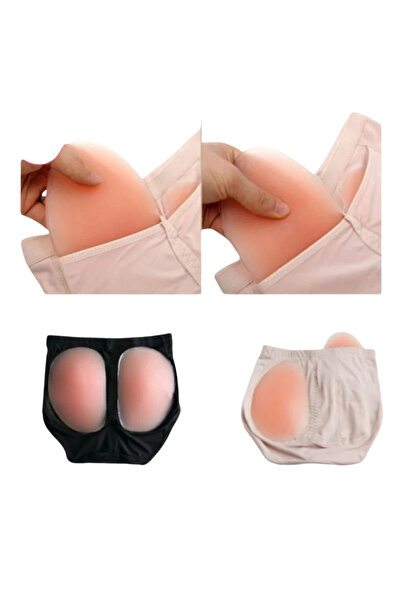 Fstyle Panties with removable silicone pads for buttock enlargement, silicone pants, natural silicone lining panty shorts