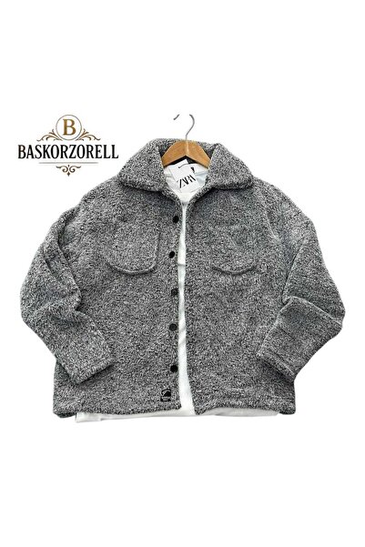 baskor zorel Unisex Kalın Kışlık Peluş Gömlek