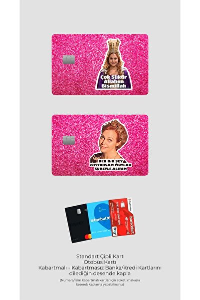 Hediyeni Al 2'li Pembe Işıltılı Çok Şükür Allahım - Papara, Tosla, Otobüs Kar...