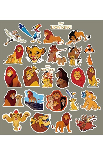Hediyeni Al مجموعة ملصقات سلسلة ليون كينغ 1 |   ملصق للكمبيوتر المحمول والدفتر والتابلت والهاتف ودفتر الملاحظات ومجلة البوليت