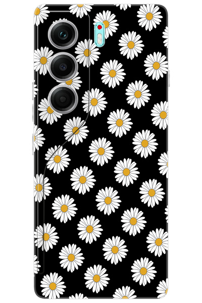 TECNO CAMON 40 PRO 5G (CM7) Uyumlu Kılıf Desen Baskılı Silikon Papatya Serisi...