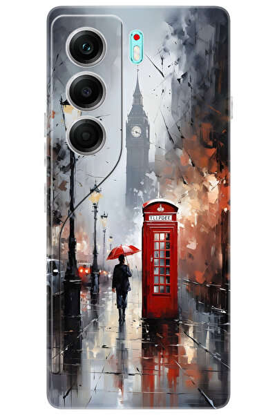 TECNO CAMON 40 PRO 5G (CM7) Uyumlu Kılıf Desen Baskılı Silikon Bigbang Telefon Kulubesi STK:708 CP-F0Ne4Ay