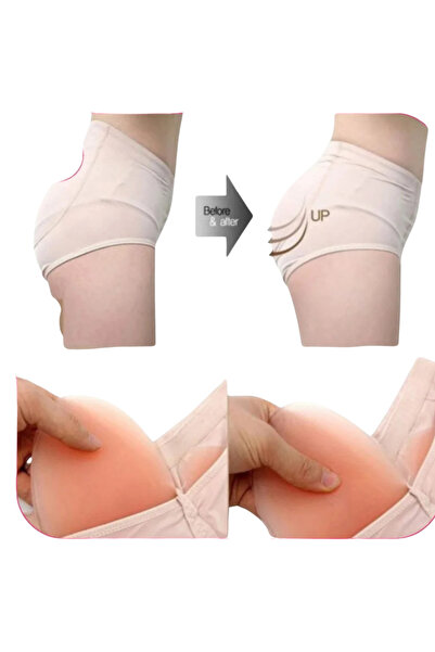 Fstyle Panties with removable silicone pads for buttock enlargement, silicone pants, natural silicone lining panty shorts