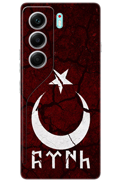 TECNO CAMON 40 PRO 5G (CM7) Uyumlu Kılıf Desen Baskılı Silikon Göktürkçe Türk STK:386 CP-Nlp2TlV