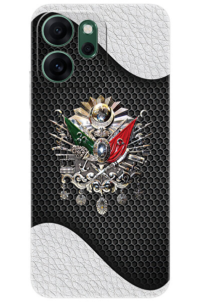 Ceppare Oppo Reno 14F 5G (CPH2743) Uyumlu Kılıf Desen Baskı Silikon Osmanlı T...