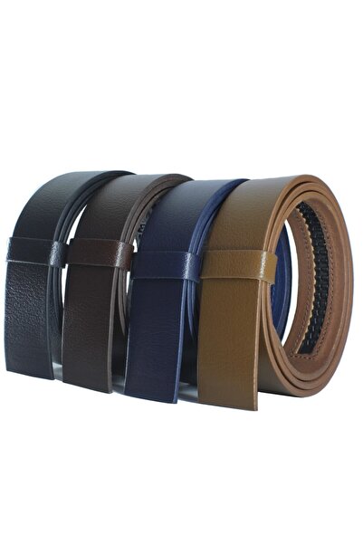 derikem 4 Pieces 100% Genuine Buffalo Leather Automatic Strip