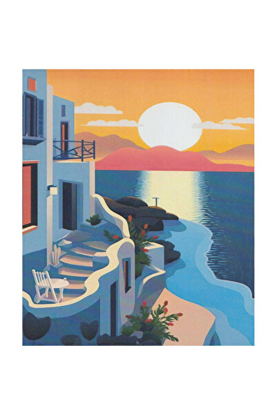 Genel Markalar Sayılarla Boyama Tuval 40x50 cm Bodrum