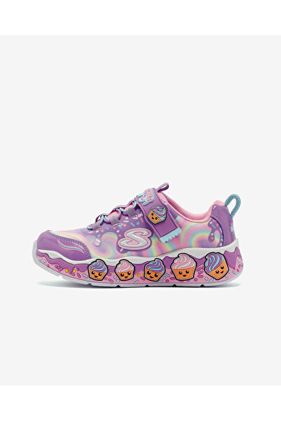 SKECHERS CUPCAKE CUTİE Büyük Kız Çocuk Mor Spor Ayakkabı 303627L LVMT