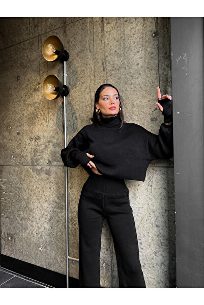 MEECY Garatlan nyakú, ujjzáras alsó felső kötöttáru