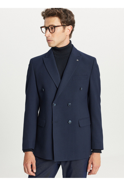 ALTINYILDIZ CLASSICS Slim Fit Lacivert Erkek Ceket ACE004261358_LAC