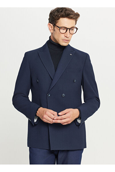 ALTINYILDIZ CLASSICS Slim Fit Lacivert Erkek Ceket ACE004261358_LAC