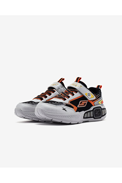 SKECHERS LİGHT STORM 3 Büyük Erkek Çocuk Gri Işıklı Spor Ayakkabı 400151L SLBK