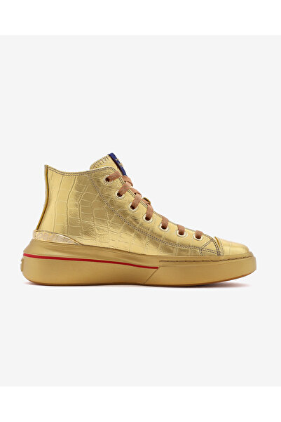 SKECHERS SNOOP ONE - GOLD MEDAL SNOOP Kadın Altın Sneakers 186990 GLD