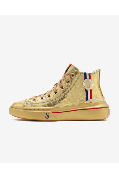 SKECHERS SNOOP ONE - GOLD MEDAL SNOOP Kadın Altın Sneakers 186990 GLD