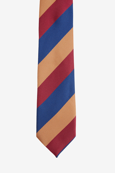 AC&Co / Altınyıldız Classics Men's Blue-Burgundy Patterned Tie