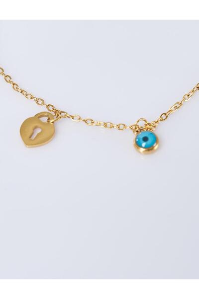 Kayra Minimal Figured Anklet Gold