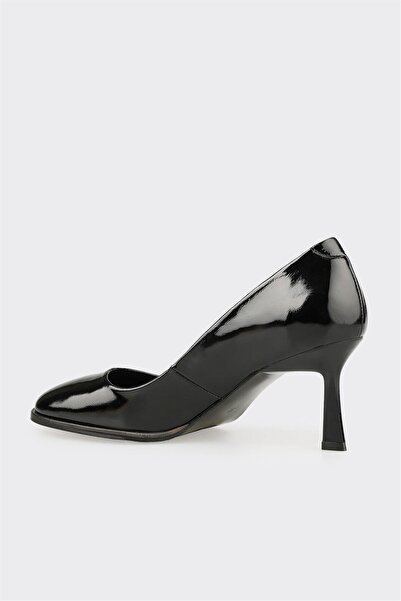 Elle Shoes Siyah Deri Kadın Ayakkabı