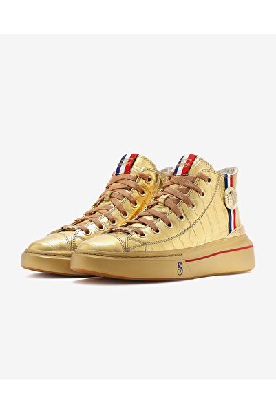 SKECHERS SNOOP ONE - GOLD MEDAL SNOOP Kadın Altın Sneakers 186990 GLD