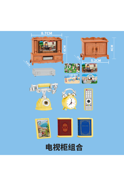 Choice5 army green miniature items dollhouse furniture accessories living roo...