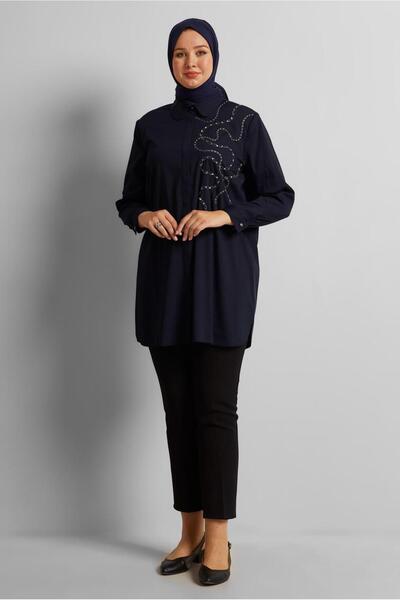 Alvina Embroidered Large Size Tunic 20760