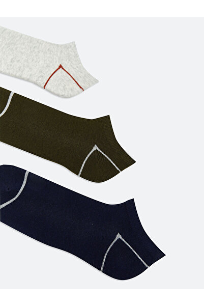 LC Waikiki New Season Patterned Men's Booties Socks 5-Piece