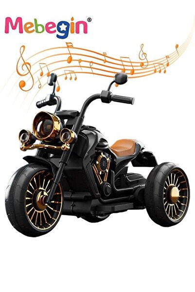 MEBEGIN دراجة نارية كهربائية للأطفال، دراجة نارية ثلاثية العجلات ببطارية عالية السعة وتصميم مريح