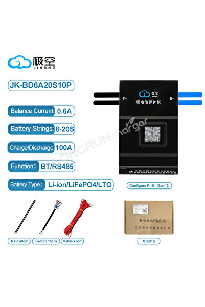 Choice4 BD6A20S10P JK Smart Active Balance 0.6A 1A 2A BMS 4S 8S 17S 20S لـ Li...