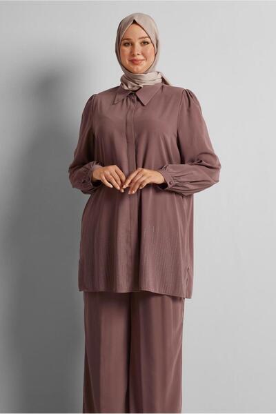 Alvina Stone Large Size Pants Suit 20713