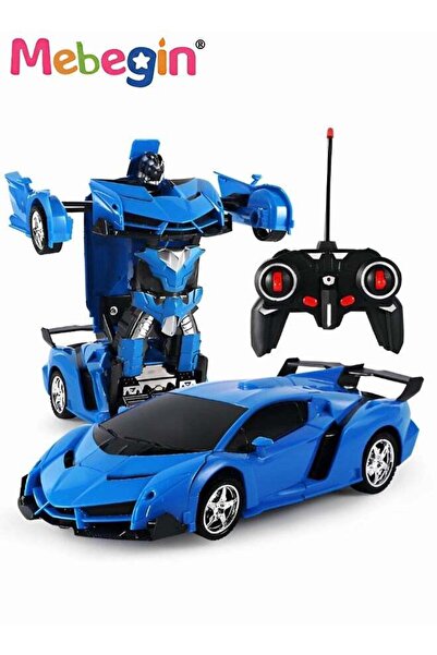 MEBEGIN سيارة 2 في 1 تعمل بالتحكم عن بعد مع أضواء ودوران 360 درجة