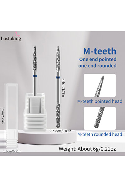 Choice1 05 رؤوس مثقاب أظافر كهربائية من كربيد التنجستن برأسين، أداة مانيكير 2...