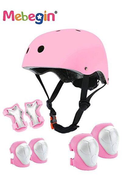 MEBEGIN مجموعة معدات حماية متعددة الرياضات مكونة من 7 قطع مع خوذة قابلة للتعديل وواقيات للركبة والكوع وواقيات المعصم
