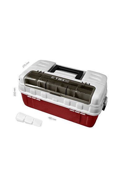 DELPHİN Cutie 450x275x200 mm, TBX MultiCase, alb/vișiniu