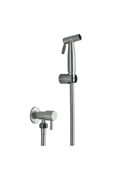 BisDesign ® Bathroom Hygienic Shower, Hot OR Cold Water Mixer, Nickel-Plated Chrome Finish, Built-in