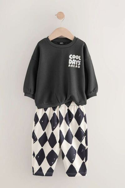 Minigimin Cicileri Set din bumbac din 2 piese pentru băieți cu imprimeu în ca...