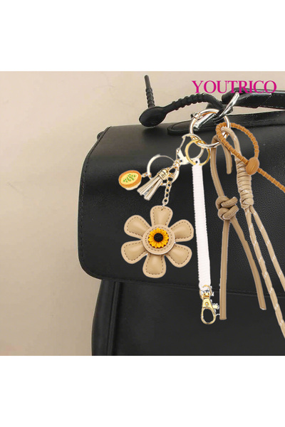 Youtrico Creative Sunflower Bag Pendant Keychain，handmade bag Accessories