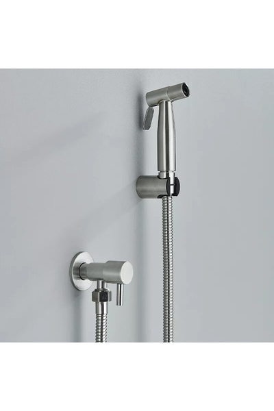 BisDesign ® Bathroom Hygienic Shower, Hot OR Cold Water Mixer, Nickel-Plated Chrome Finish, Built-in