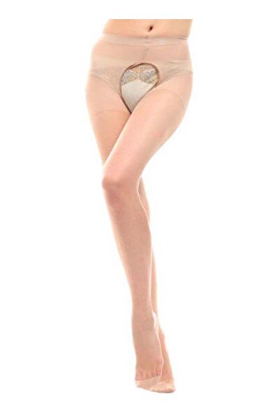 Generic زوج من الجوارب المجوفة باللون البيج