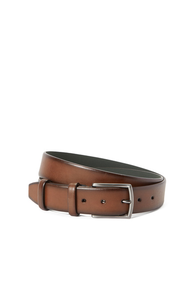 George Hogg Kahverengi Erkek Deri Kemer