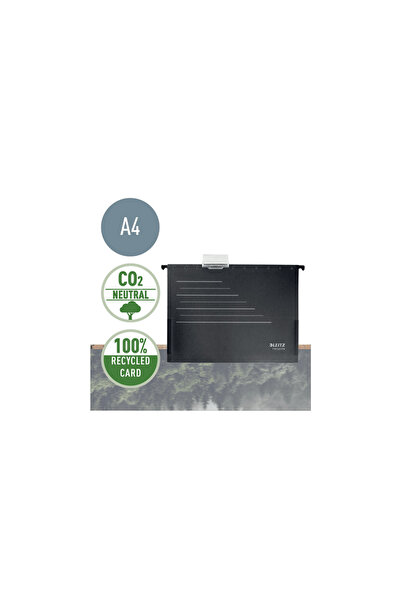 Leitz Hanging folder Recycle recycled cardboard A4 with black bellows
