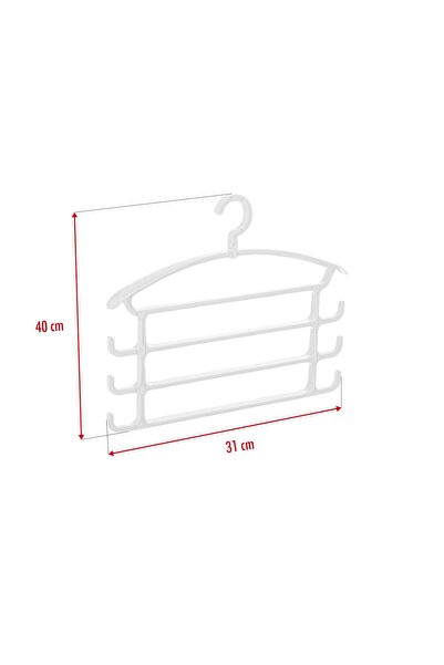 Depa White Trouser Hanger & Closet Organizer Hanger