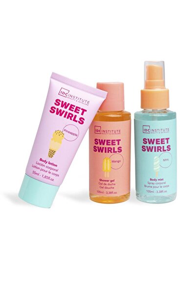 IDC Institute Set pentru ingrijirea corpului SWEET SWIRLS 4 buc