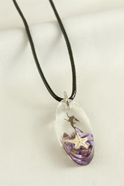 Marsilyan Starfish Ellipse Epoxy Pendant Ilkel-Bjt940