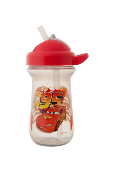The First Years Disney Car Flip Top Straw Cup, 10oz - Assorted