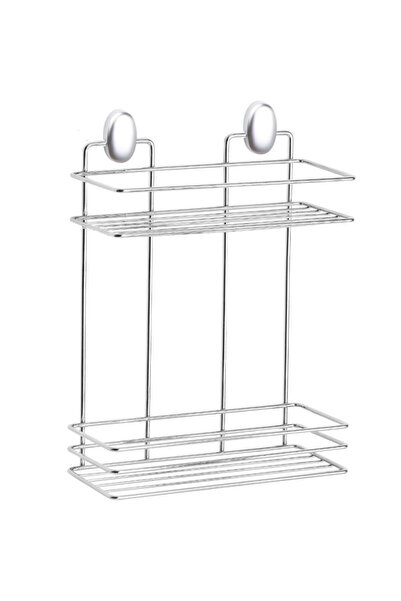 Metalife Bathroom shelf DKB-719, 2 levels, 11x24x30 cm, Chrome